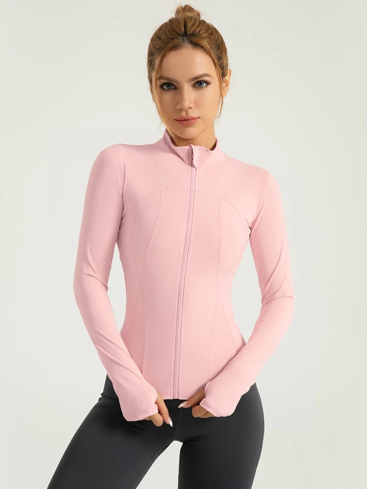 High-Elastic Zip-Up Yoga Jacket