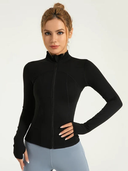 High-Elastic Zip-Up Yoga Jacket