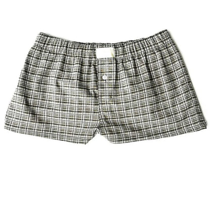 Y2K Plaid Flannel Lounge Shorts