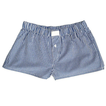 Y2K Plaid Flannel Lounge Shorts